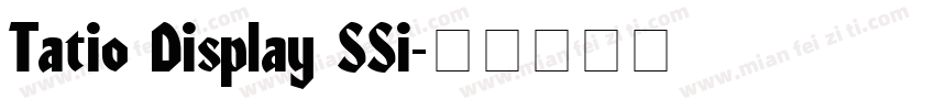 Tatio Display SSi字体转换